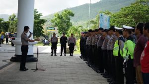 Polres KSB Amankan Pelantikan Kepala Desa Terpilih Periode 2019-2025