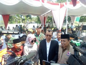 Usai Lepas Batalyon Zeni Tempur. Gubernur NTB minta Warga Bersabar Menghadapi Bencana.