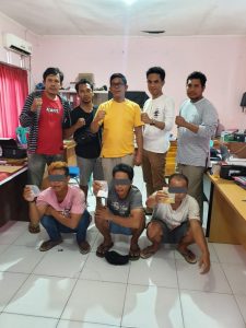 Tiga Tersangka Penyelundupan Narkotika Asal Sumbawa Ditangkap di Poto Tano.