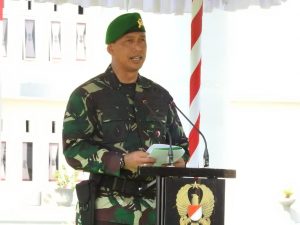 Korem 162/WB Gelar Upacara HUT Ke 71 Infanteri TNI AD di Dompu