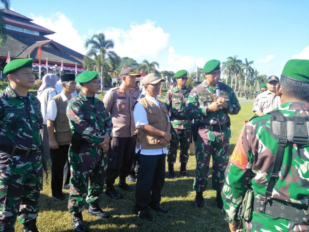 Danrem 162/WB Tinjau Apel Gelar Pasukan Kesiapsiagaan Bencana Lobar