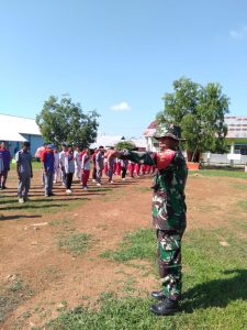 Koramil Empang Bina Siswa-Siswi SMKN 1 Tarano Menjadi Anak Muda Berkarakter