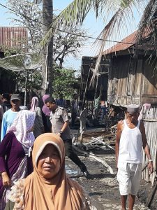 Tabung Gas Elpiji 3 kg Meledak, Enam Rumah di Kecamatan Bolo Hangus Terbakar.