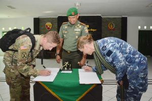 Tim Initial planning Latma Pacific Angel 2020 Kunjungi Lombok Latihan Bersama.