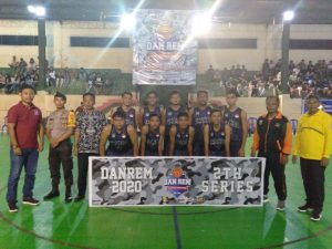 Kodim Lotim Gelar Turnamen Basket Ball Danrem Cup Tahun 2020