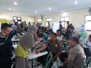 Urkes Bag Sumda Polres Sumbawa Barat Gelar Pemeriksaan Kesehatan Berkala Bagi Anggota.