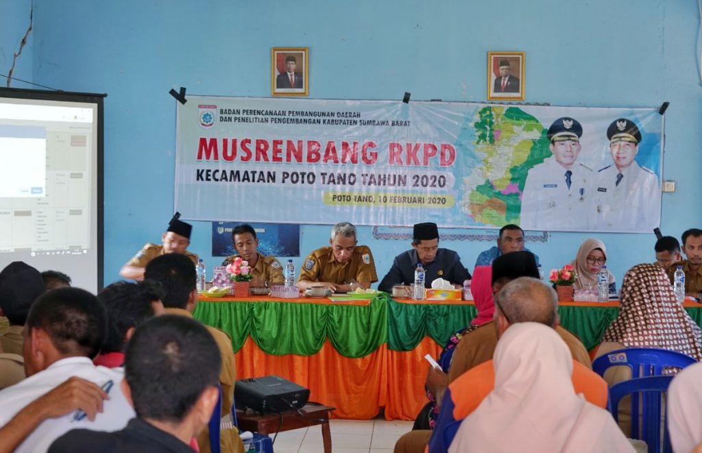 Musrenbang Pertama Tahun 2020 di Poto Tano, Usulan Anggaran Mencapai 53,6 Milyar di 2021.