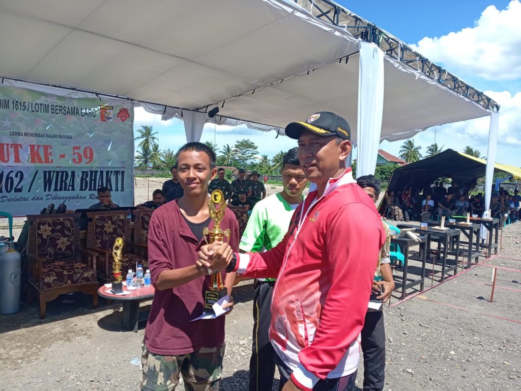 Danrem 162/WB Pantau Lomba Menembak Senapan HUT Korem 162/WB