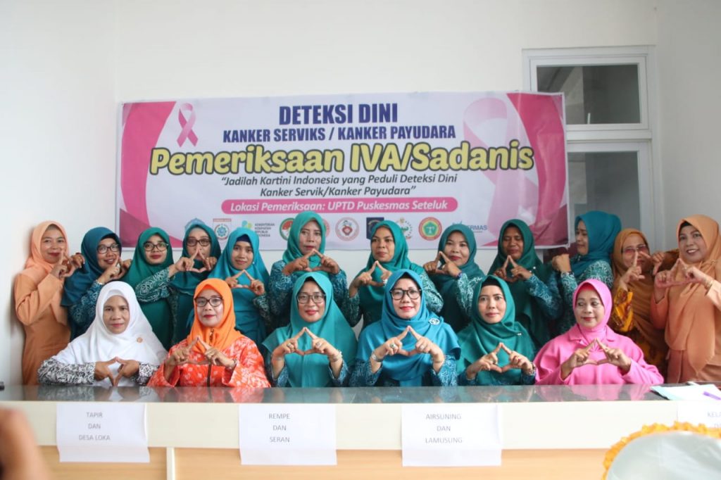 TP PKK Kecamatan Seteluk Sosialisasikan Deteksi Dini Melalui Iva Test di Puskesmas Seteluk