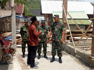 Beri Semangat Satgas dan Masyarakat, Danrem 162/WB  Pantau Rehab Rekon Periode Kedua