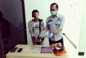 Penerima Ganja dari Medan Diringkus Opsnal Resnarkoba Polda NTB