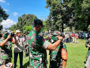 Danrem 162/WB Ingatkan Fasilitator TNI, Polri dan Sipil Lombok Utara Amankan Diri Dari Covid-19