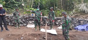 Dandim Lobar Tinjau Sasaran Fisik Program TMMD Ke 107 di Desa Genggelang