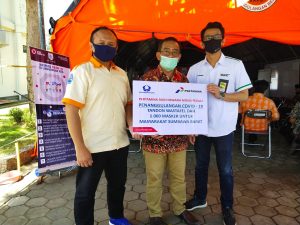 PT Pertamina dan Hiswana Migas serahkan bantuan Sembako dan Masker