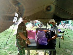 Dapur Umum  Bhakti TNI-POLRI Kepada Masyarakat Terdampak Covid-19