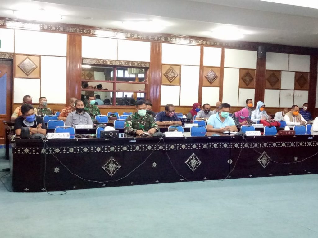 Danrem 162/WB : Korem 162/WB Beserta Jajaran Siap Dukung Kebijakan Pemerintah Daerah Dalam  Percepatan Penanganan Covid-19 di NTB