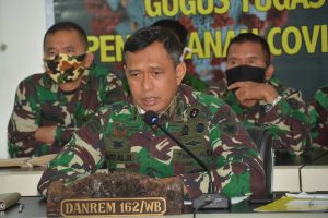 Danrem 162/WB Ikuti Video Conference, Ini Penekanan Pangdam IX/Udayana, Terkait Penanganan  Covid-19
