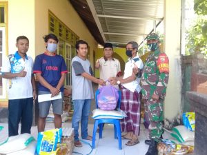 Kodim Loteng Terus Pantau dan Dampingi Penyaluran Bansos