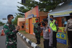 Danrem 162/WB Pantau Posko Gugus Tugas Covid-19 Dan Pos Pengamanan Hari Raya Idul Fitri 1441 Hijriyah