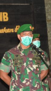 Danrem Instuksikan Kodim Jajaran Tingkatkan Segala Upaya Cegah Covid