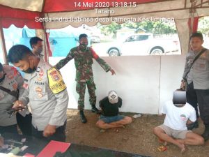 Apes, Dua Pria Diduga Pengedar Narkoba Diringkus Tim Gugus Tugas Covid-19 Kabupaten Sumbawa
