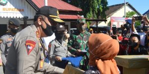 Silaturahmi ke Sumbawa Besar Kapolda NTB Berikan Bantuan Masker, APD dan Sembako