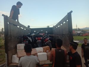 Tim Gabungan Jatanras dan IntelMob Polres Dompu Berhasil Gagalkan Penyelundupan Sepeda Motor Ilegal dari Bali.