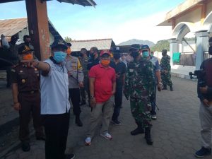 Menjelang New Normal, Dandim KSB bersama Forkopimda Sumbawa Barat Cek Kesiapan Pasar Tana Mira