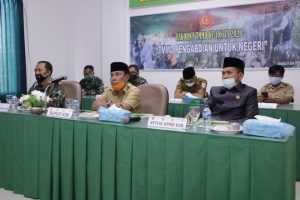Bupati dan Dandim 1628/Sumbawa Barat Ikut Rakornis TMMD ke 108 Melalui Vicon Dengan Aster Kasad.