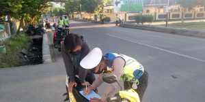 Lakukan Pengawasan Lalulintas Kasat Lantas Imbau Warga Taat Aturan dan Ikuti Protokol Kesehatan