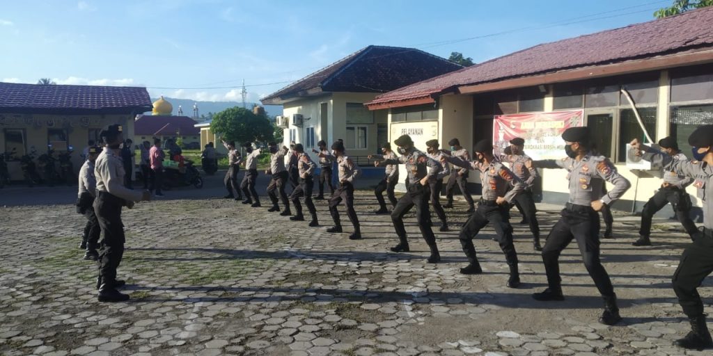 Jaga Kebugaran dan Asah Kemampuan Anggota, Sat Samapta Latihan Rutin Bela diri
