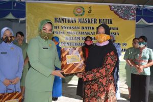 Menyongsong New Normal Dharma Pertiwi Daerah  “J ” Koorcab NTB Bagikan Masker Dan  Sosialisasikan Protokol Cegah Covid -19