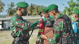 Gelar Latihan Posko I Kodim 1628/Sumbawa Barat, Tingkatkan Kemampuan Profesional Prajurit Hadapi Covid-19