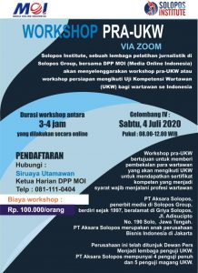 Langkah MOI Semakin Mantap, Pra UKW Angkatan IV Segera Digelar