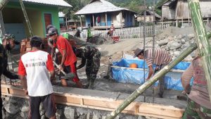 TMMD 108 Kodim 1628/SB Bangun Masjid Warga  Batu Melik Merasa Bersyukur