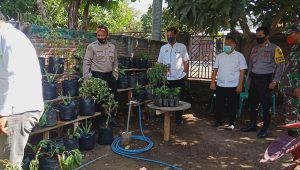 Kunjungi Desa Bara  Kapolsek Woja Cek Semua Indikator Penilaian Persiapan Lomba Kampung Sehat