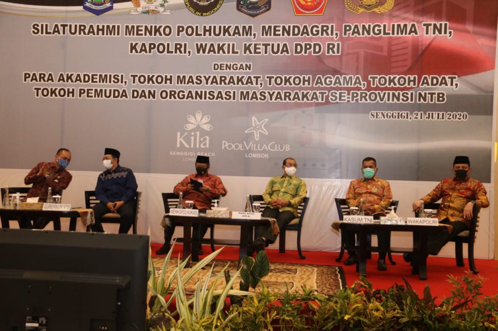 Bertemu Tokoh NTB, Wakapolri Pertegas Sinergitas TNI-Polri dalam Pengamanan Pilkada Serentak 2020