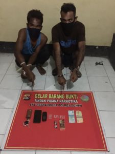 Hendak Bertransaksi Narkoba, Dua Pria Asal Bima Berhasil Ditangkap Sat Narkoba Polres Dompu