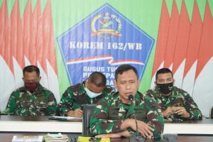 Optimalisasikan Pendisiplinan Protokol Kesehatan, Danrem 162/WB Ikuti Webinar bersama Gugus Tugas se Bali-Nusra