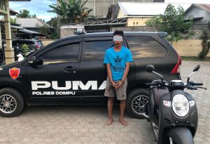 Hendak Membawa Lari Sepeda Motor, Pelaku Curanmor di Dompu Diamuk Masa Hingga Babak Belur