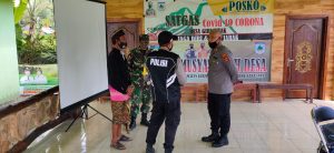 Tingkatkan Kondusifitas Ditengah Pandemi Covid-19, Kabag Ren Polres Lobar Silaturahmi 3 Pilar Bersama Kades Giri Sasak