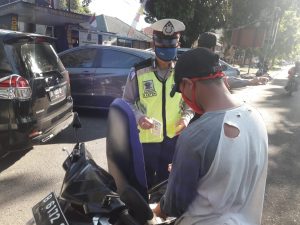 Pelanggar Lalu Lintas Operasi Patuh Polresta Mataram Jauh Menurun