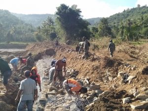 Karya Bhakti Sasaran Fisik Restorasi Sungai, Kodim 1606/Lobar Di Hari Ke 18 Kian Menunjukkan Hasil