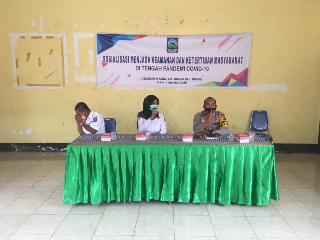 Sosialisasi Jaga Keamanan dan Ketertiban di tengah Pandemi Covid-19