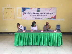 Sosialisasi Jaga Keamanan dan Ketertiban di tengah Pandemi Covid-19