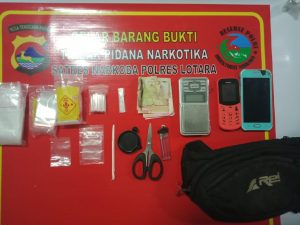 Dua Pria Pengedar Sabu di Desa Genggelang Ditangkap SatRes Narkoba Lombok Utara