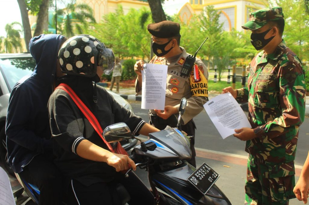 Sanksi Warga Tak Memakai Masker Berlaku Seluruh NTB, Denda Rp100 ribu Hingga Rp400 ribu jika melanggar