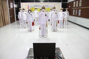 Protokol Kesehatan Tetap Diterapkan Dalam Upacara HUT TNI AL Secara Virtual