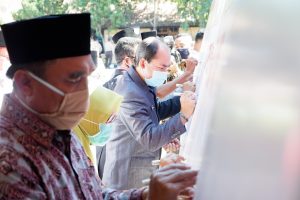 Forkopimda Sumbawa Deklarasi Kepatuhan Protokol Kesehatan Dalam Pilkada Damai 2020