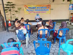 Polsek Mataram Sediakan Wifi Gratis untuk Belajar Daring